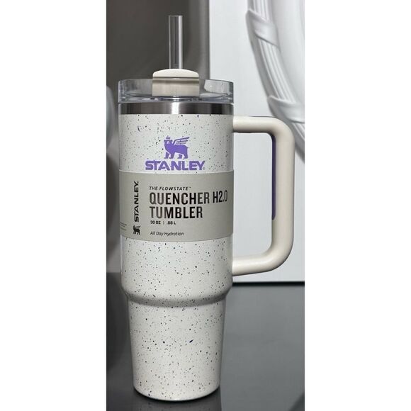 Stanley Quencher H2.0 FlowState Tumbler 30oz, CREAM SPECKLE - Picture 1 of 4